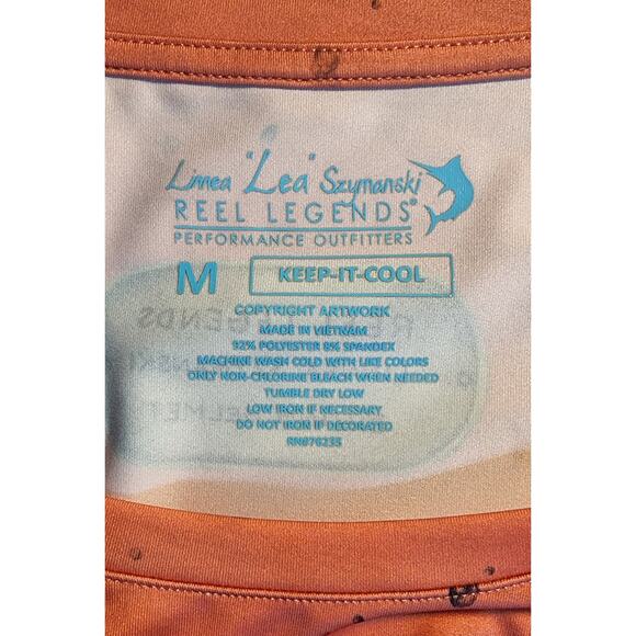 REEL LEGENDS Women’s Linnea Lea Szymanski Long Sleeve Diving Helmet‎ Top Size M - Picture 4 of 5